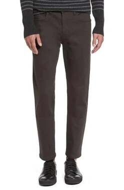 Vince Men's Size 32 Brown Stretch Twill 5 Pocket Slim Leg Jeans